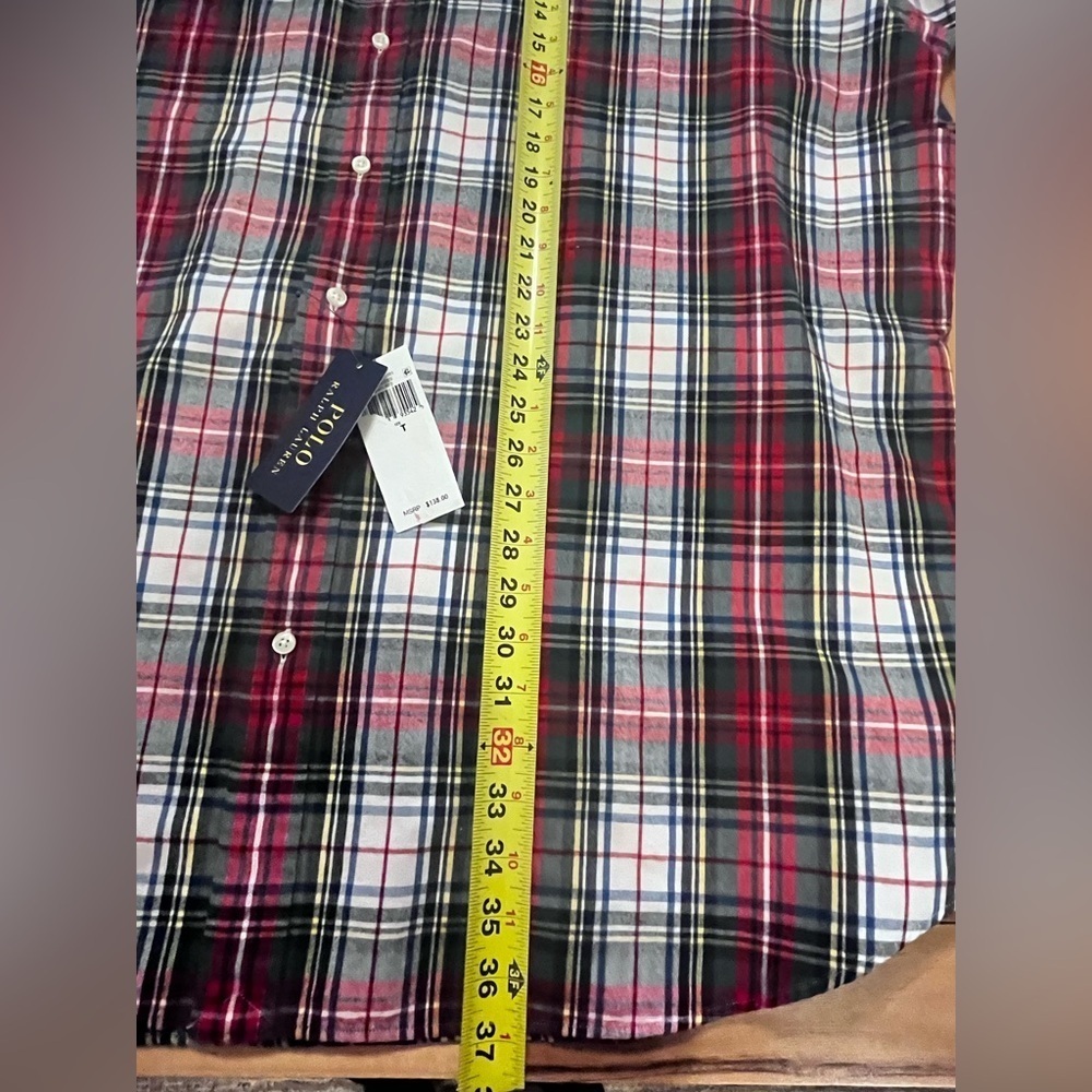 Polo Ralph Lauren 3XLT Brushed Oxford Plaid Shirt Big & Tall 3X TALL NWT - Picture 11 of 12